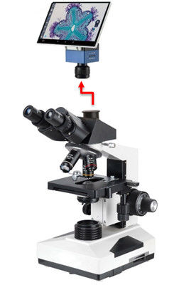 Trinocular Professional Lab Biological Microscope 40-1000X With Sony 6.3M Camera