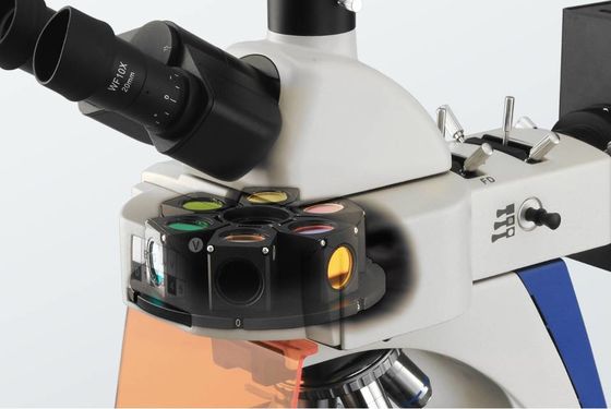 Integrated Dark Field Polarizing Lab Biological Microscope 4 Position