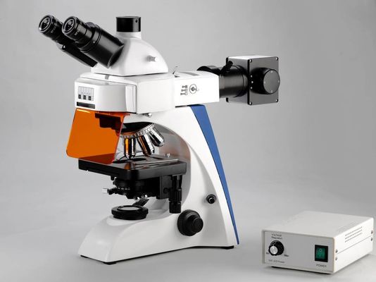 Integrated Dark Field Polarizing Lab Biological Microscope 4 Position