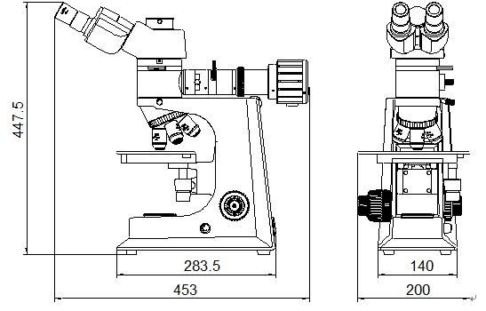 50X 1000X Binocular Metallurgical Microscope Humanized Butterfly Medical Lab Microscope