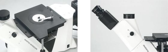 50X 1000X Inverted Metallurgical Microscope Dark Field Polarizing Observation