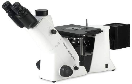 50X 1000X Inverted Metallurgical Microscope Dark Field Polarizing Observation