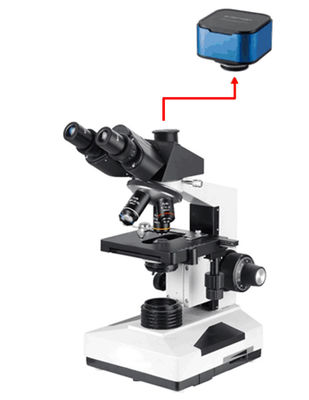 Trinocular Professional Lab Biological Microscope 40-1000X With Sony 6.3M Camera