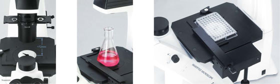 40X-400X Inverted Optical Microscope WF10X 22mm For Cell Observation And Cultivation