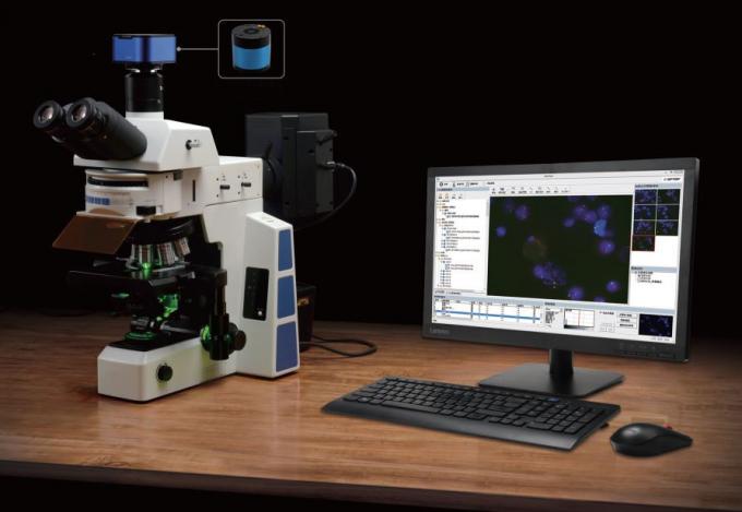 CMOS CCD 20MP Biology Lab Microscope AOP Objective Research Microscope